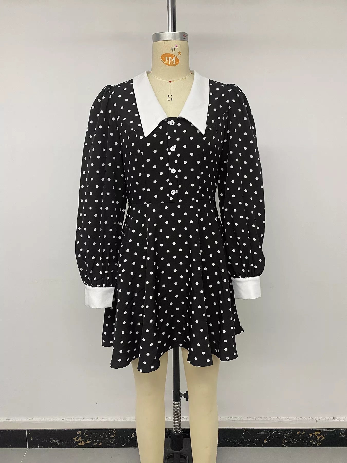 Polka Dot Peter Pan Collar Dress