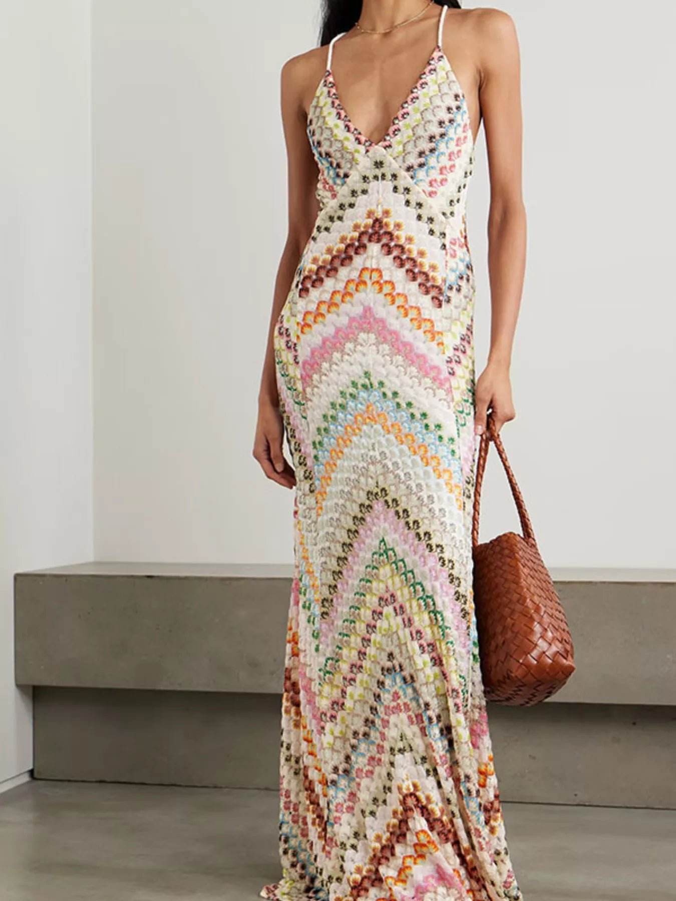Backless Spaghetti Strap Maxi Dress