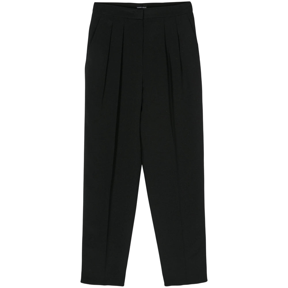 Giorgio Armani Black Trousers - Tapered Trousers Women