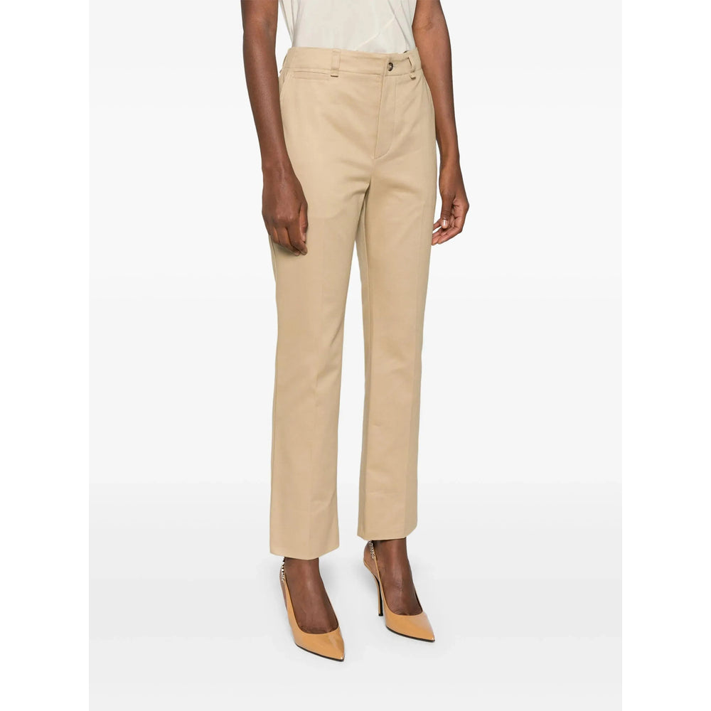 Saint Laurent Neutrals Trousers - Straight Trousers Women