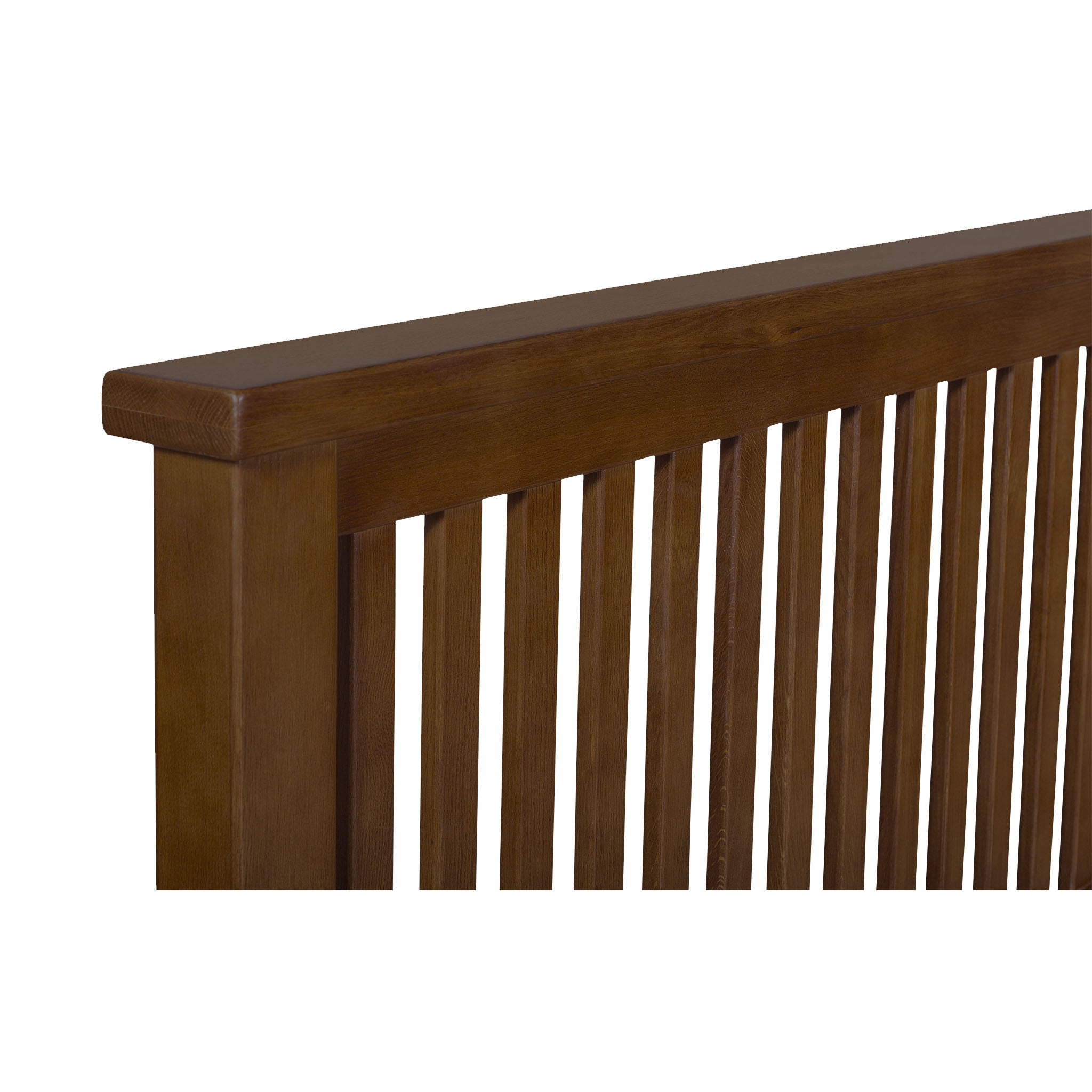 Mission Quarter Sawn Oak Slat Bed - Walnut