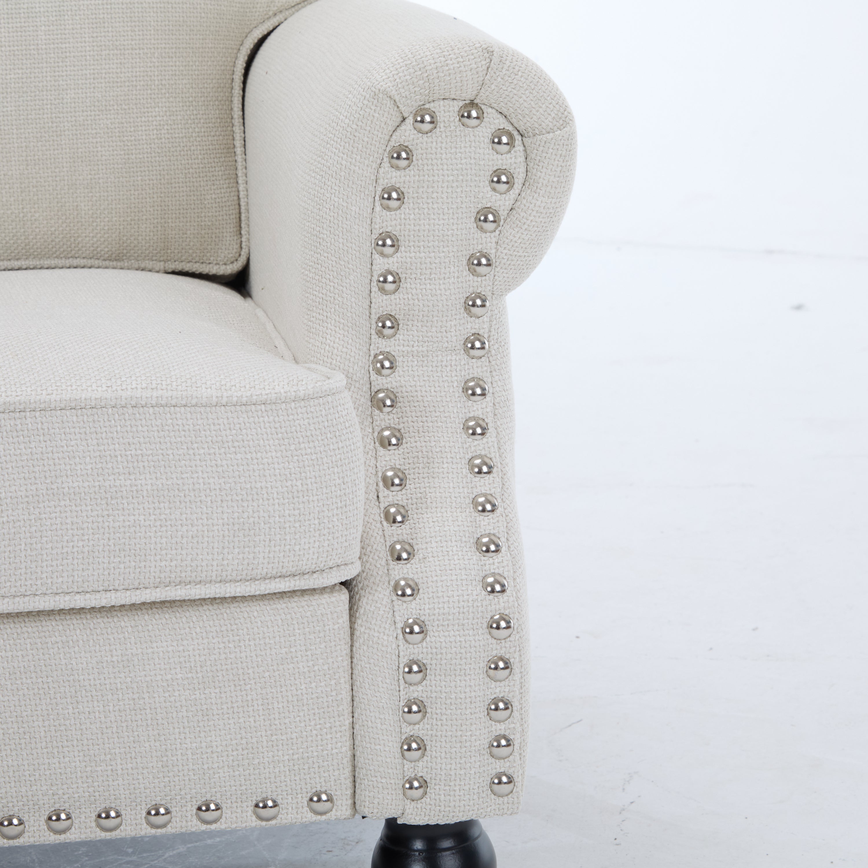 68 Inch Nailhead Trim Couches for Living Room