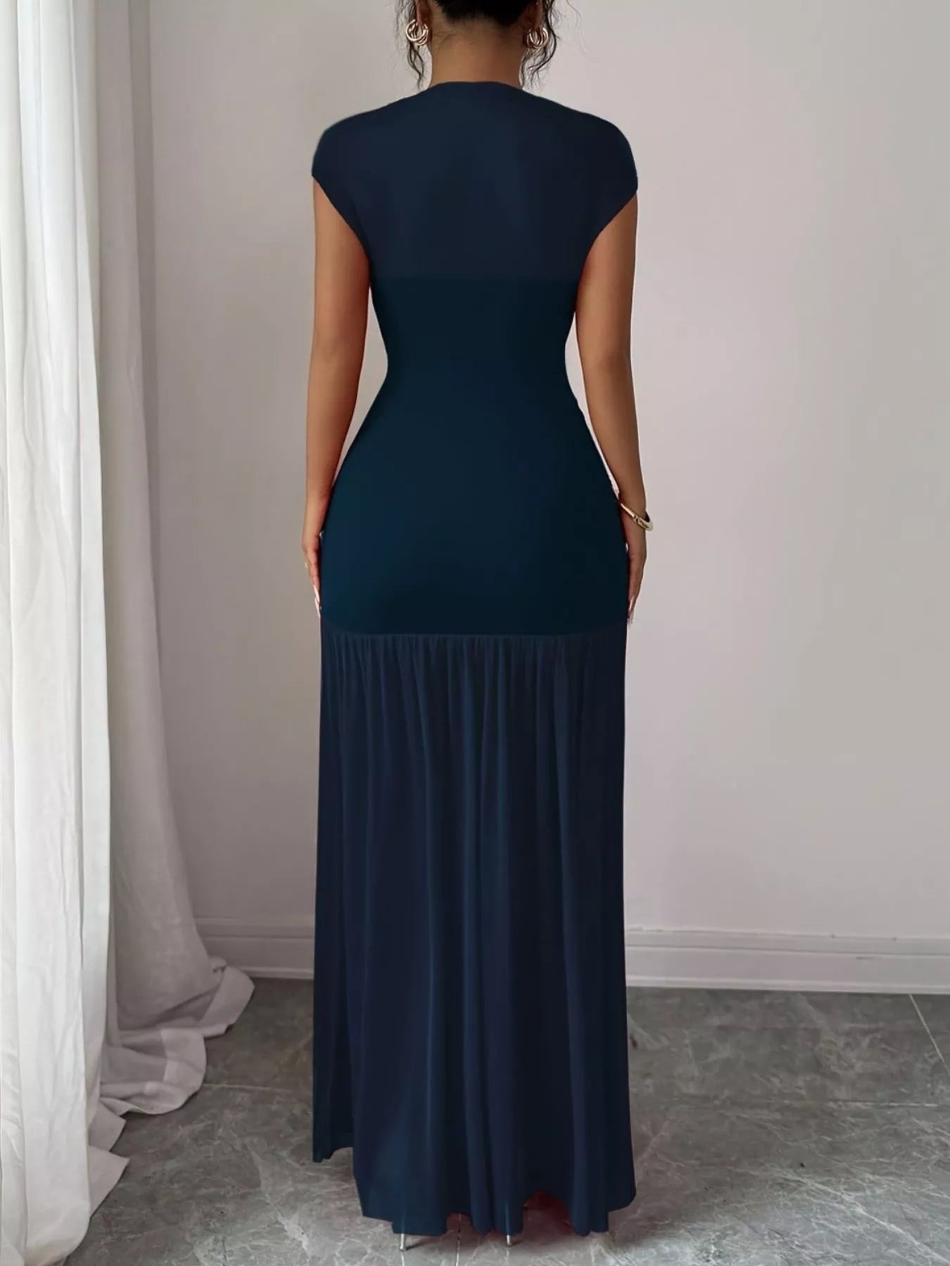 Ruched Bodycon Maxi Dress
