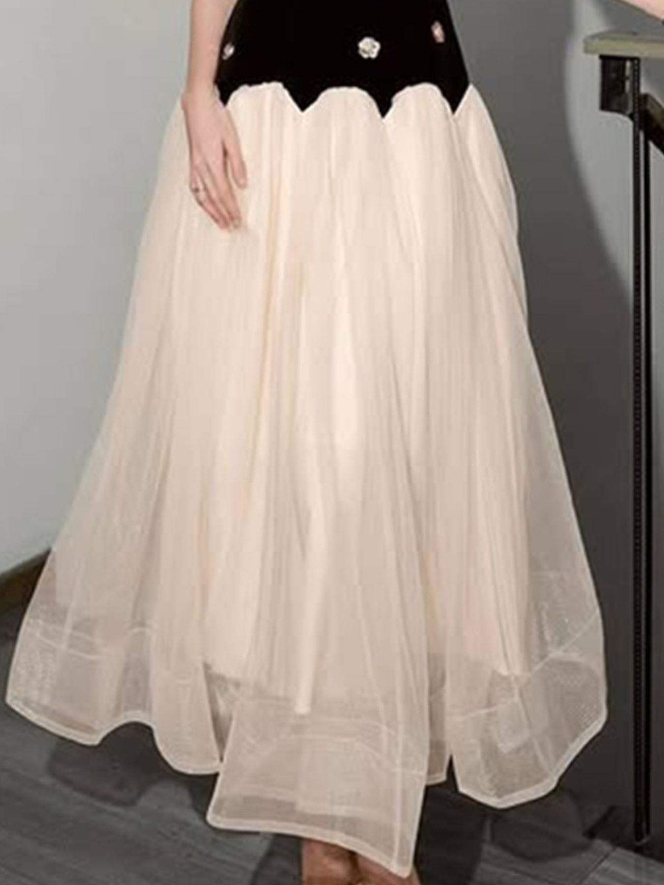 Sleeveless Tulle Maxi Dress