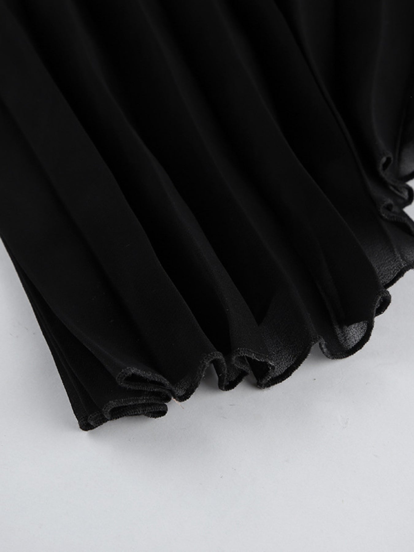 Pleated Detail Tube Mini Dress
