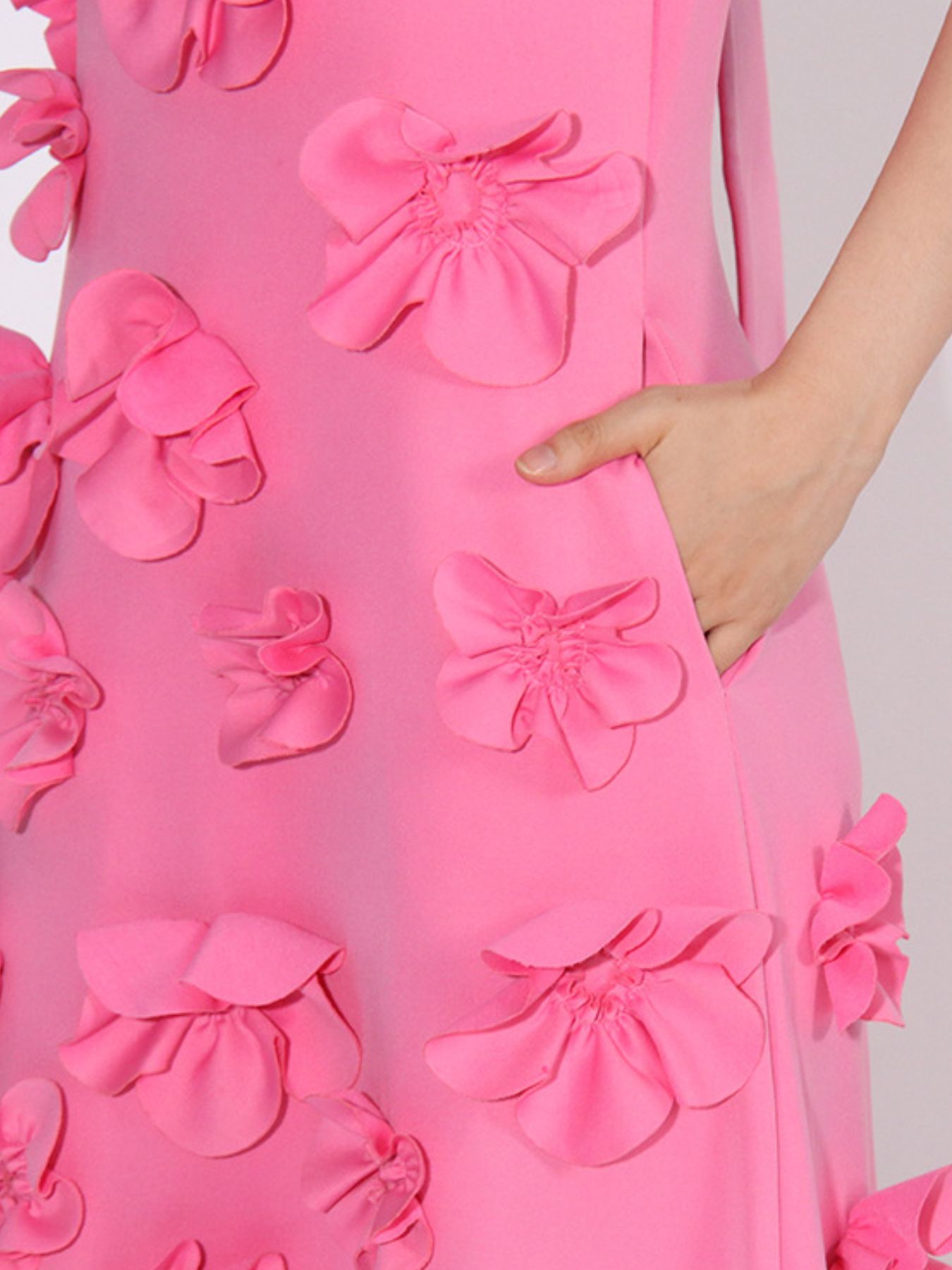 Floral Applique Sleeveless Maxi Dress