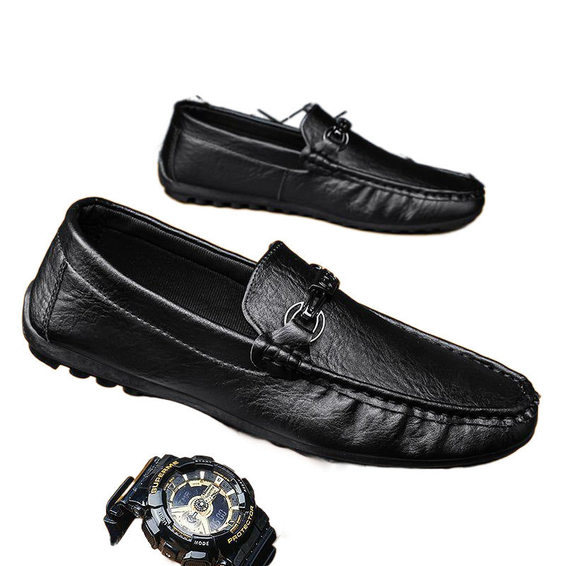 Mens Stylish Casual Slip-on Leather Shoes