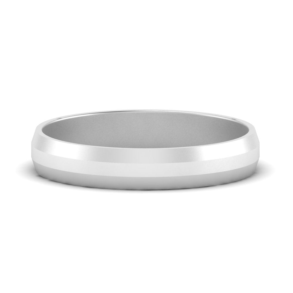 Wedding Band Beveled Edge Matte