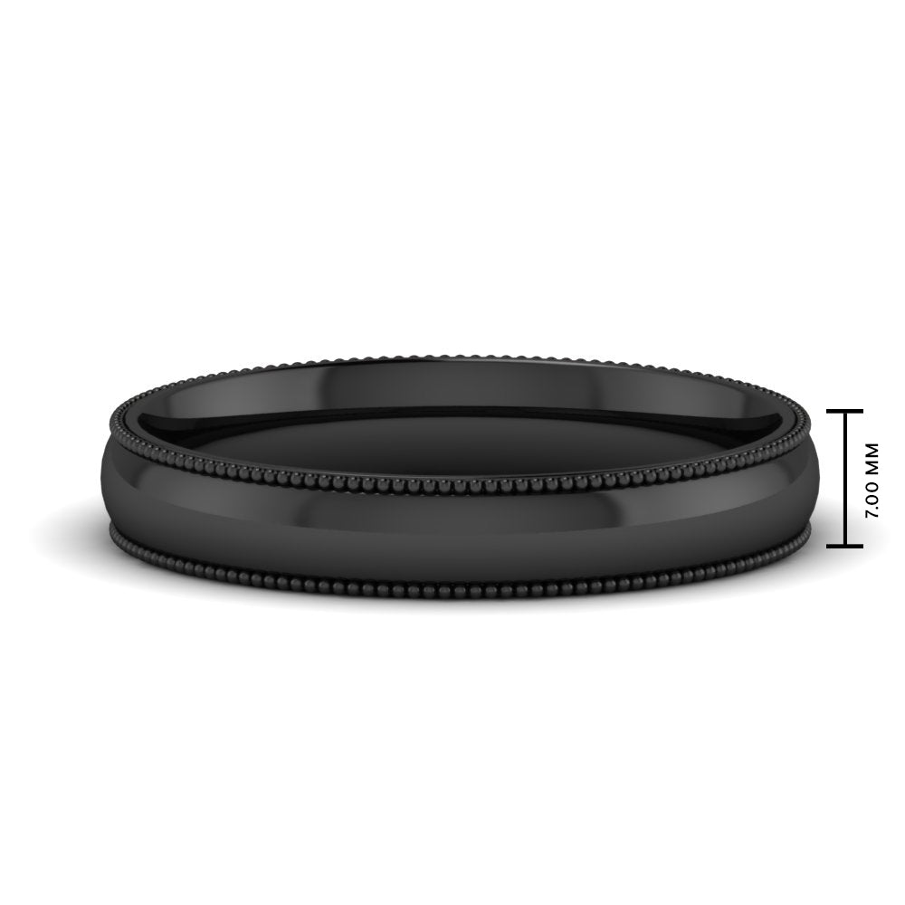Comfort Fit Wedding Band Milgrain Edge