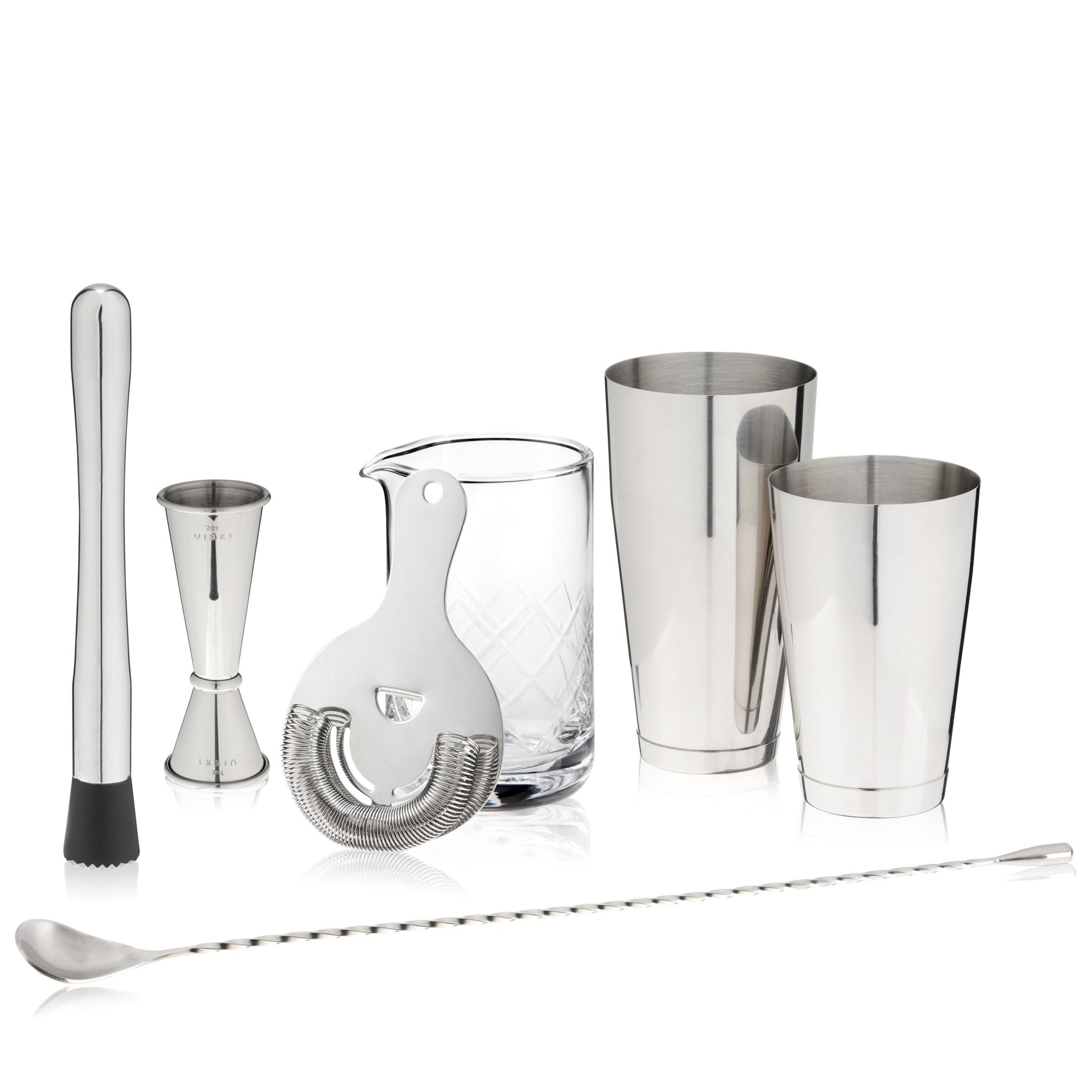 7-Piece Stainless Steel Barware Set - Overture Gifts