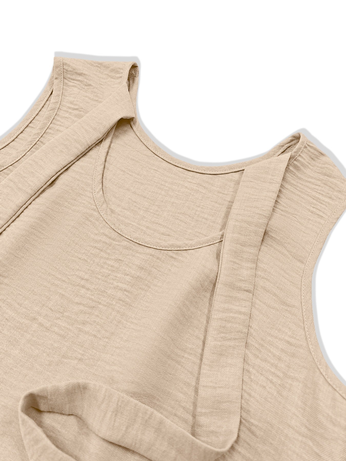 Sleeveless Ruffle Hem Mini Dress