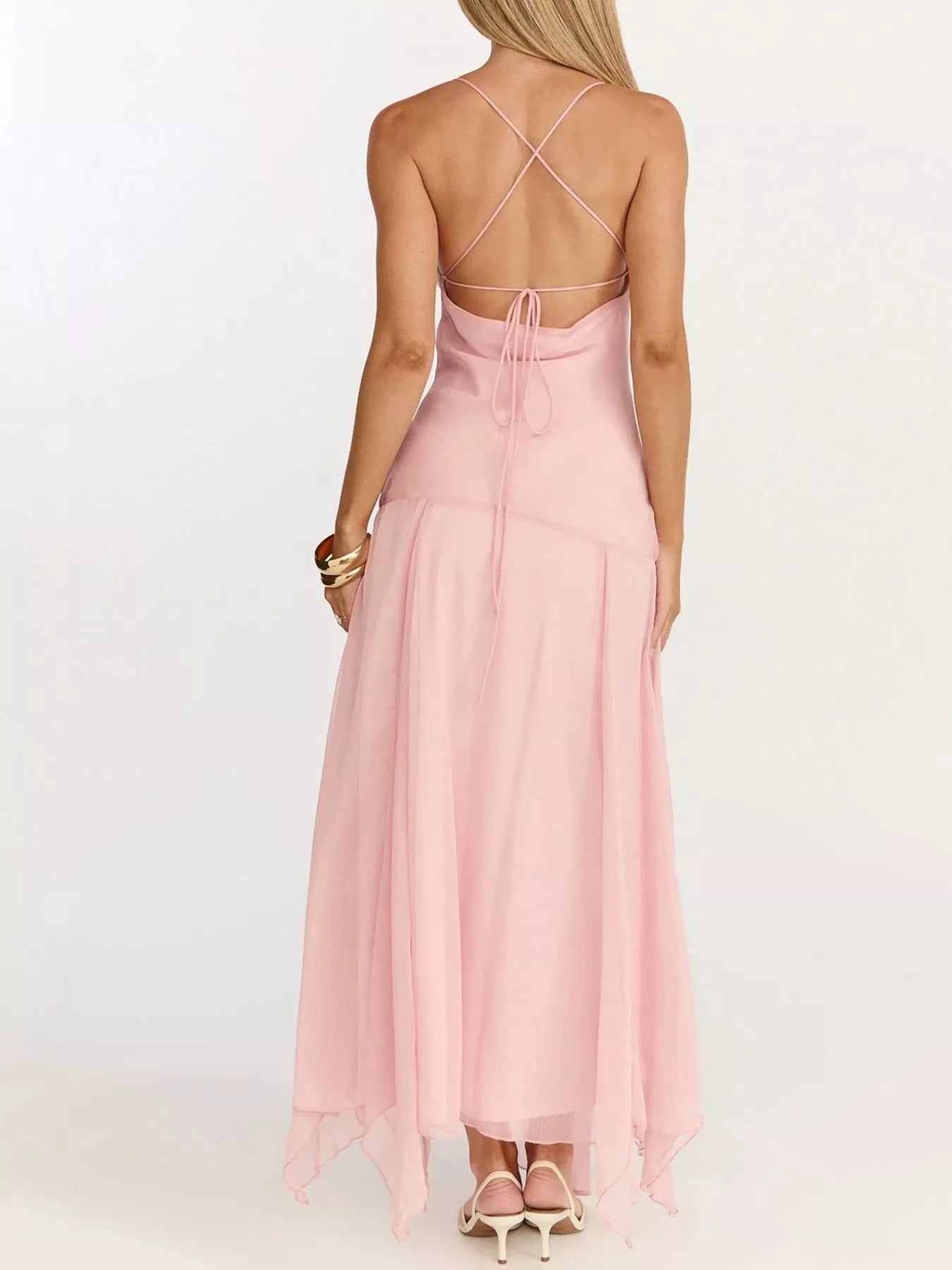 Slit Spaghetti Strap Dress