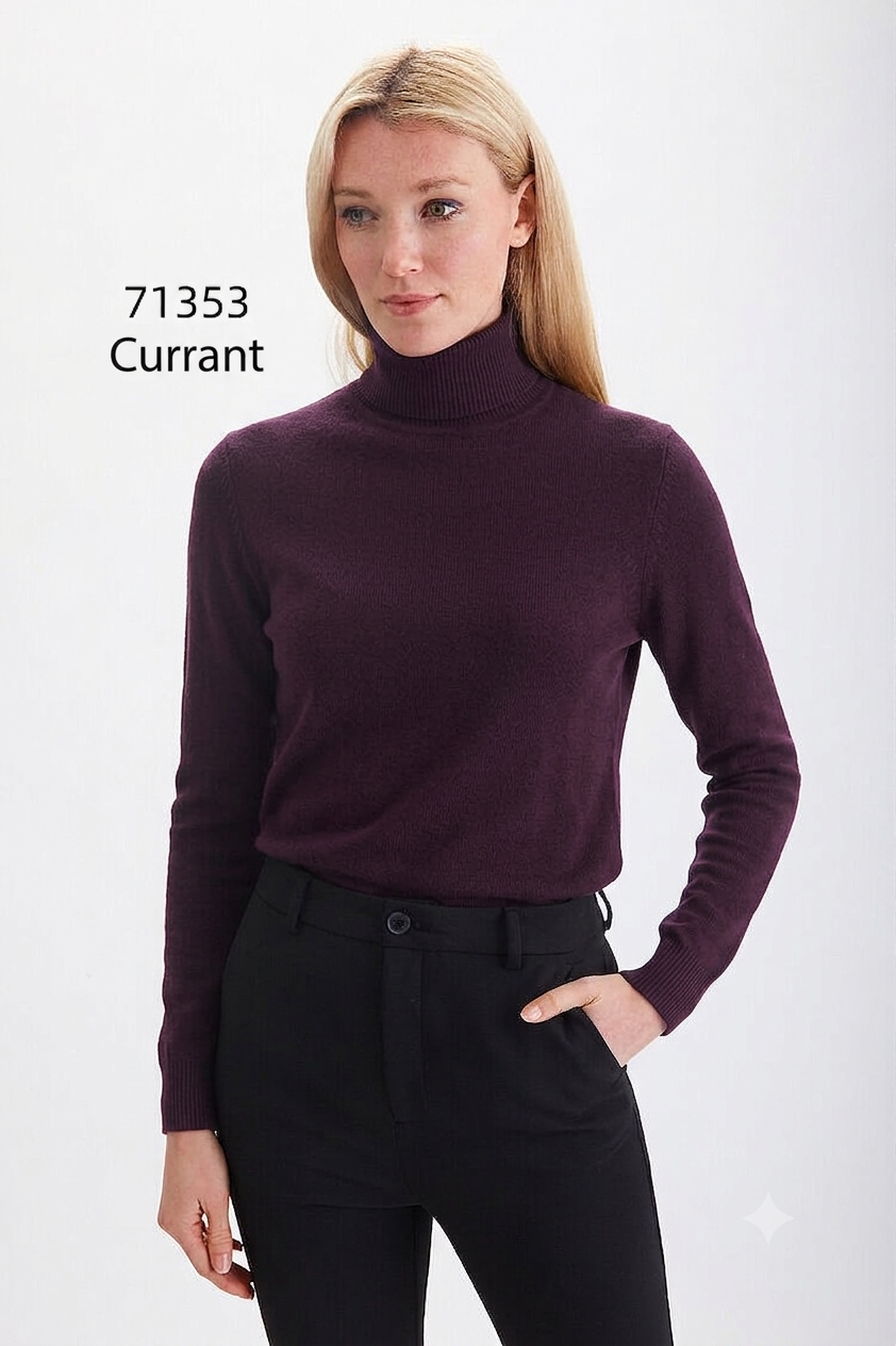 Pima Cotton Long Sleeve Turtleneck #71353A
