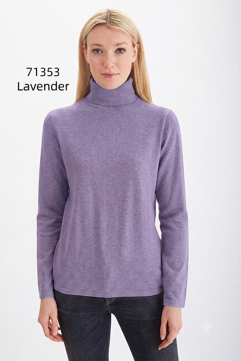 Pima Cotton Long Sleeve Turtleneck #71353A