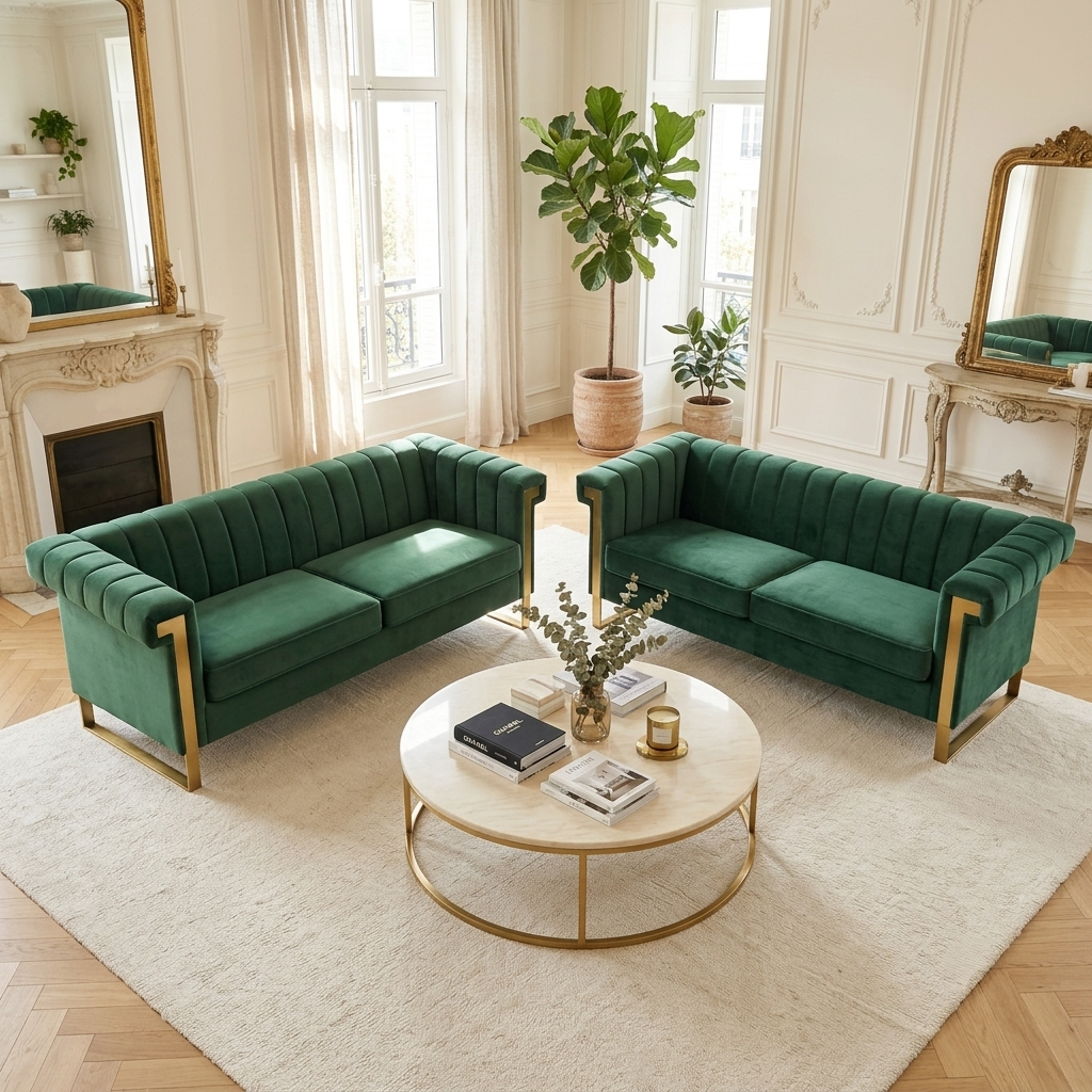 FX-P81B-RG-2PC-SOFA Emerald
