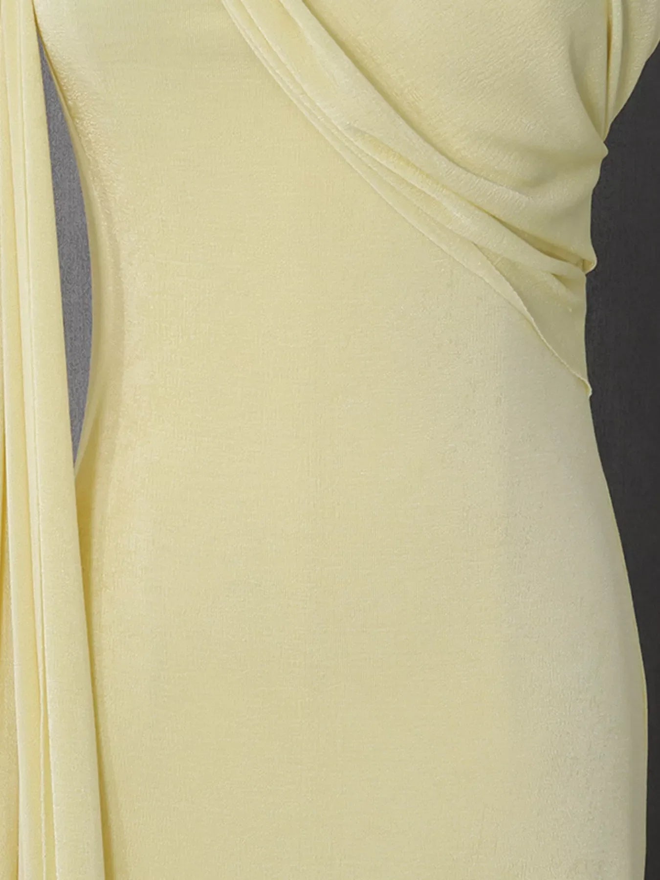 One-Shoulder Draped Maxi Dress