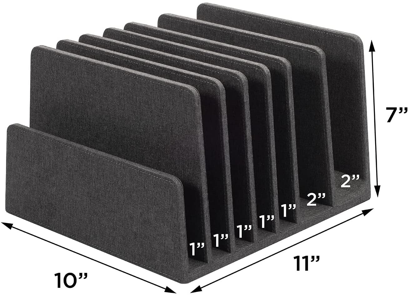 Executive Dark Gray 7 Slot Organizer