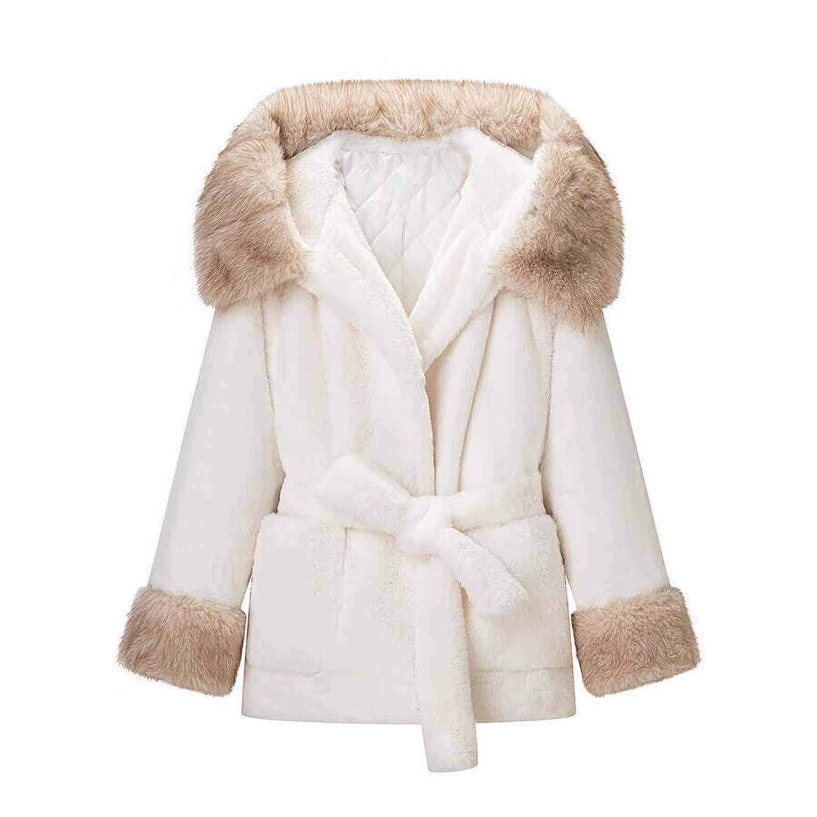 Fashionable Faux Fur Lined Cotton-Padded Coat for Women, Casual and Versatile