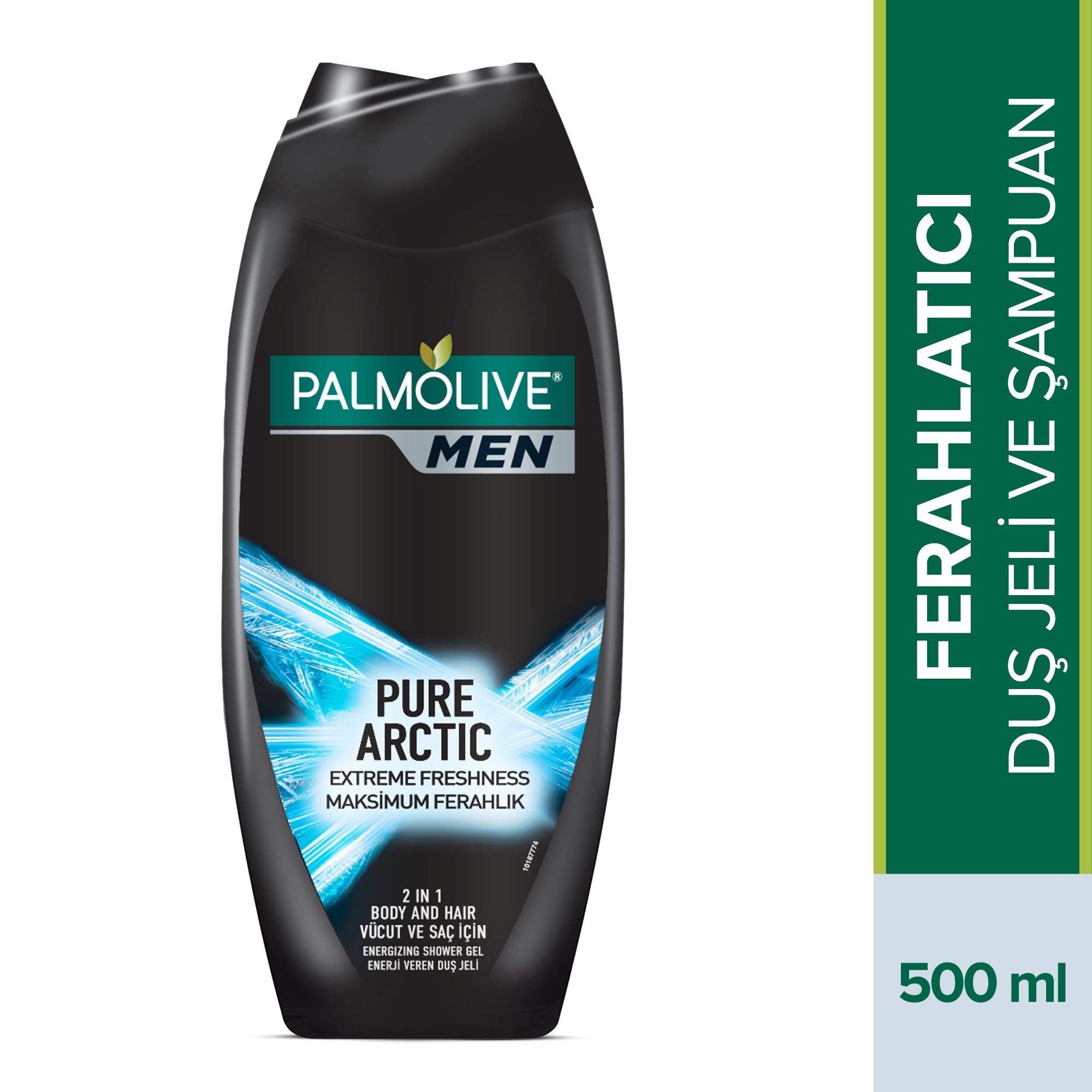 Palmolive Men Pure Arctic Body Wash 500ml - 4-in-1 Formula | Freshness
