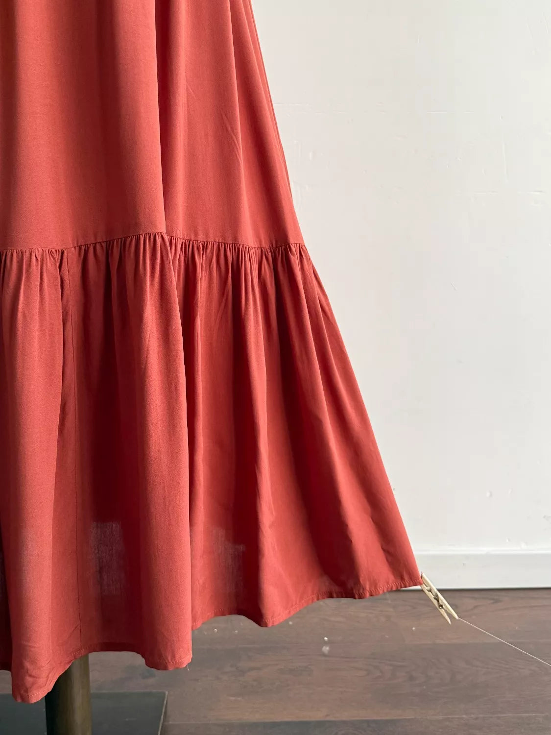 Ruffle Sleeve Maxi Dress with Button Detail