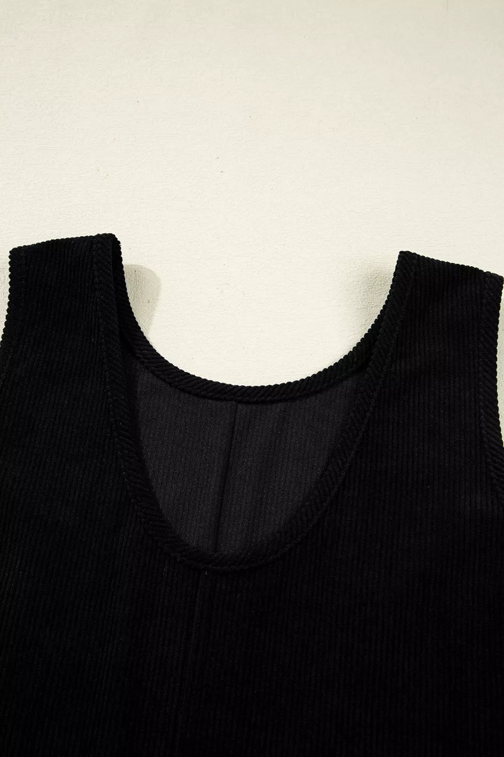 Corduroy Patch Pocket Sleeveless Mini Dress