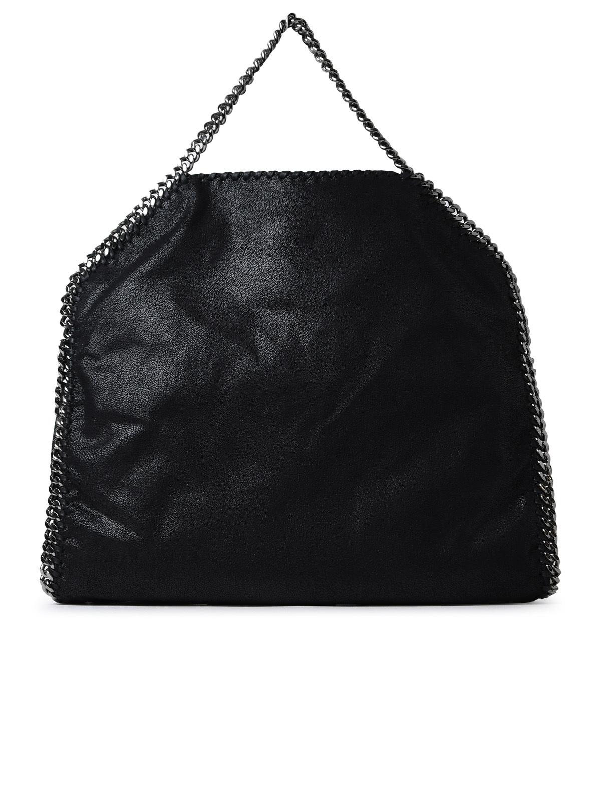 Stella Mccartney Black Polyester Falabella 3 Chain Handbag Women
