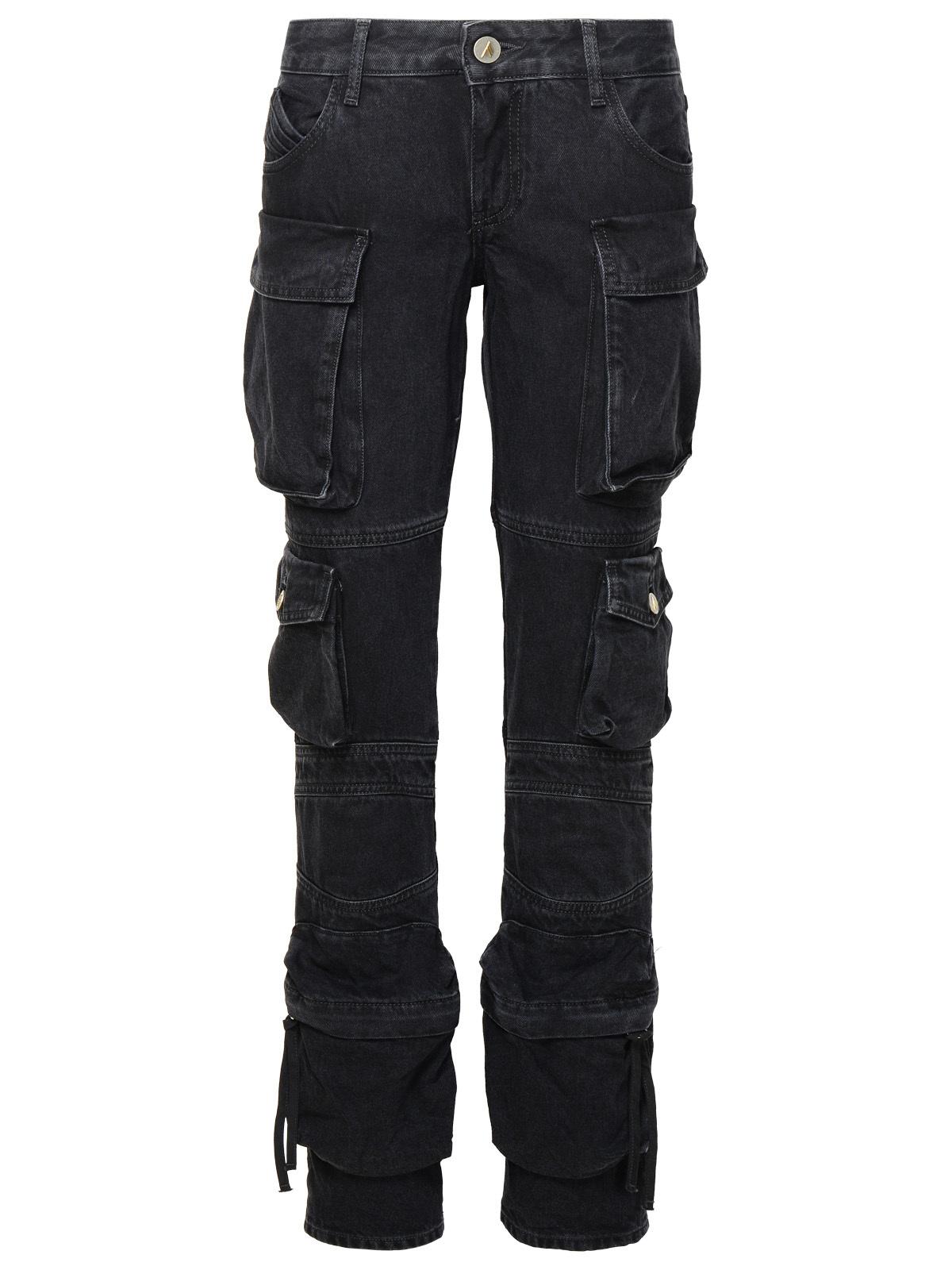 The Attico 'Essie' Black Cotton Jeans Women