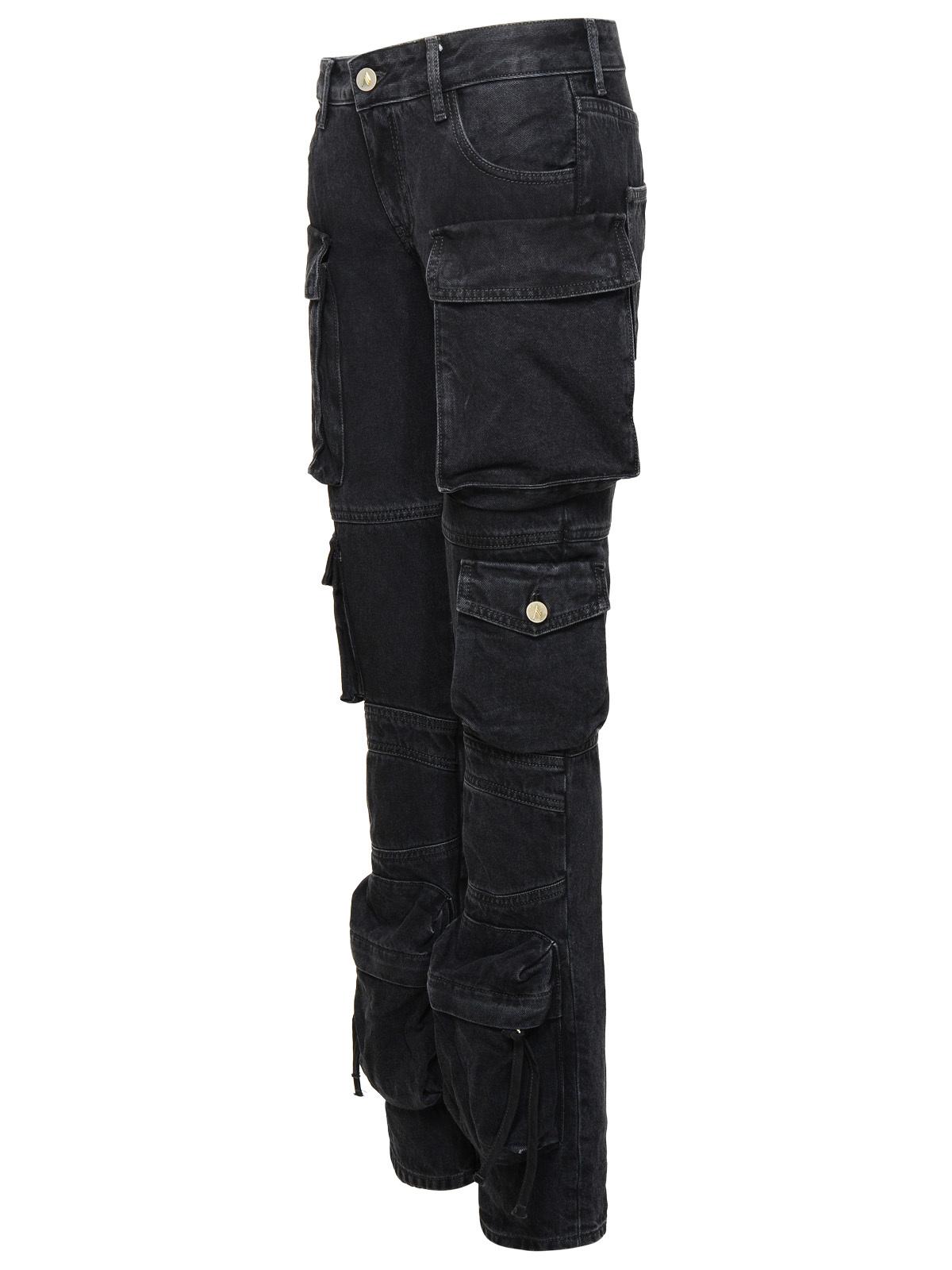The Attico 'Essie' Black Cotton Jeans Women