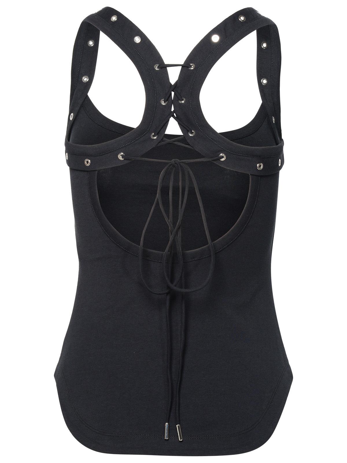 The Attico Black Cotton Top Women