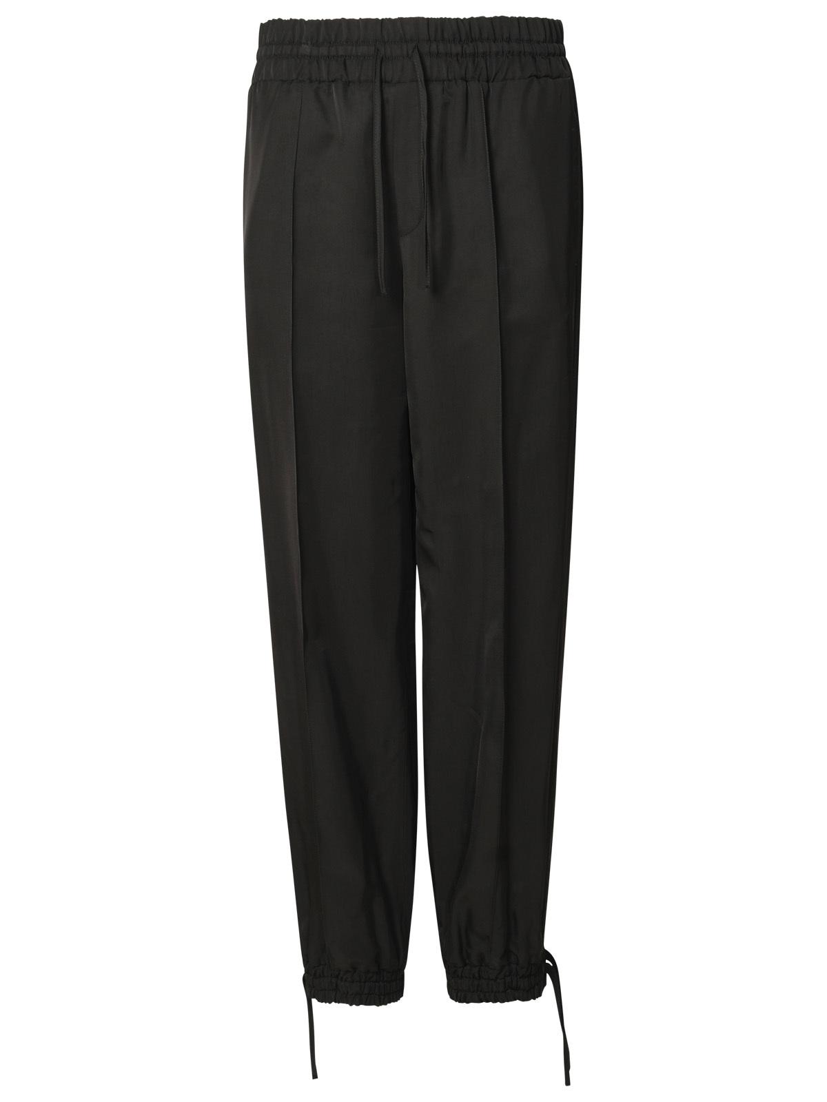 Jil Sander Black Viscose Trousers Women
