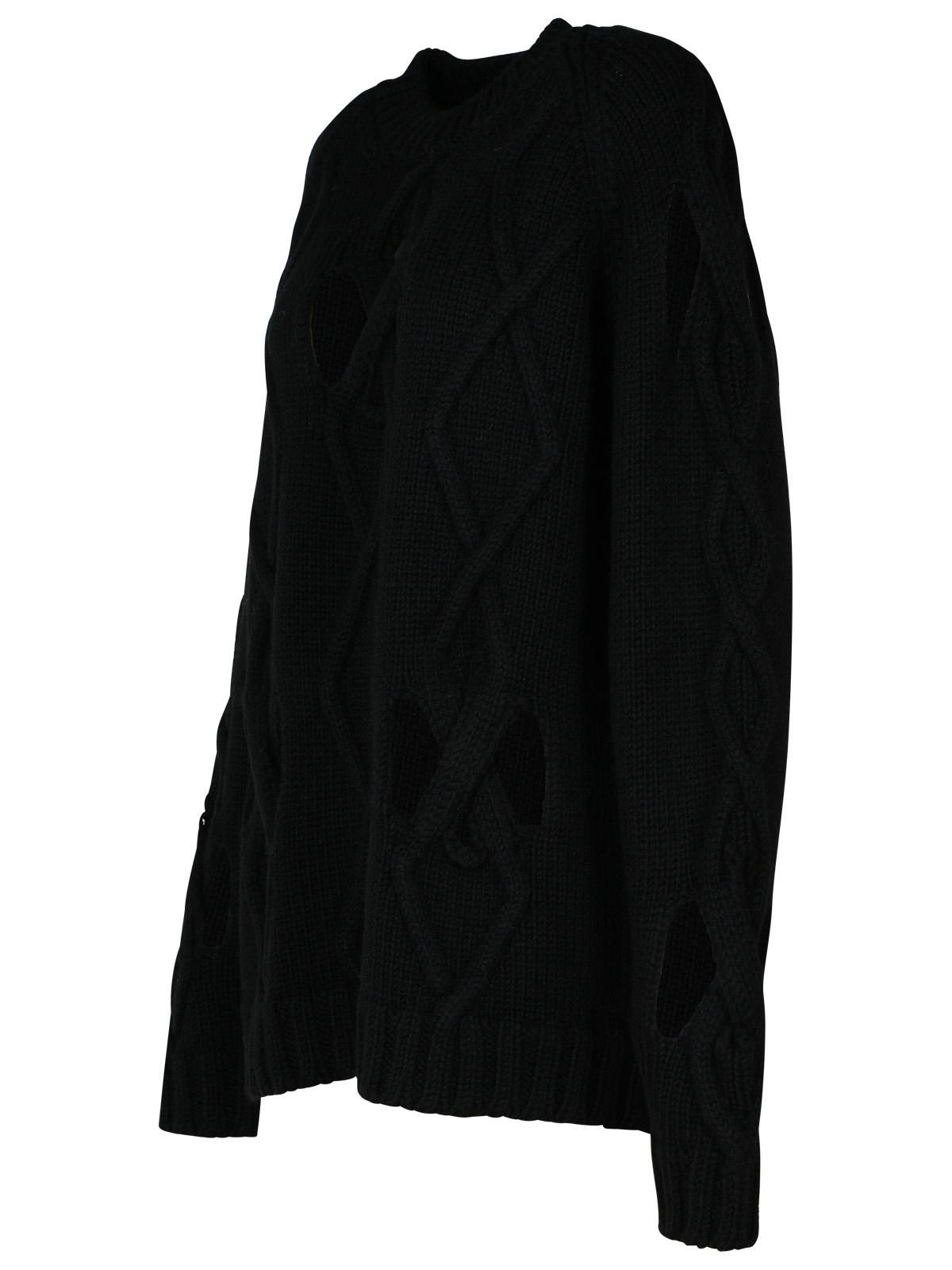Versace Black Wool Blend Sweater Men