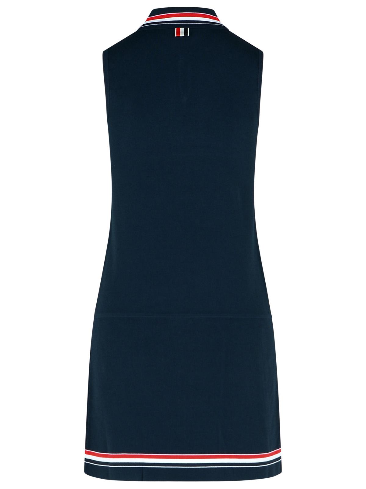 Thom Browne 'Tennis' Dress In Navy Viscose Blend Women