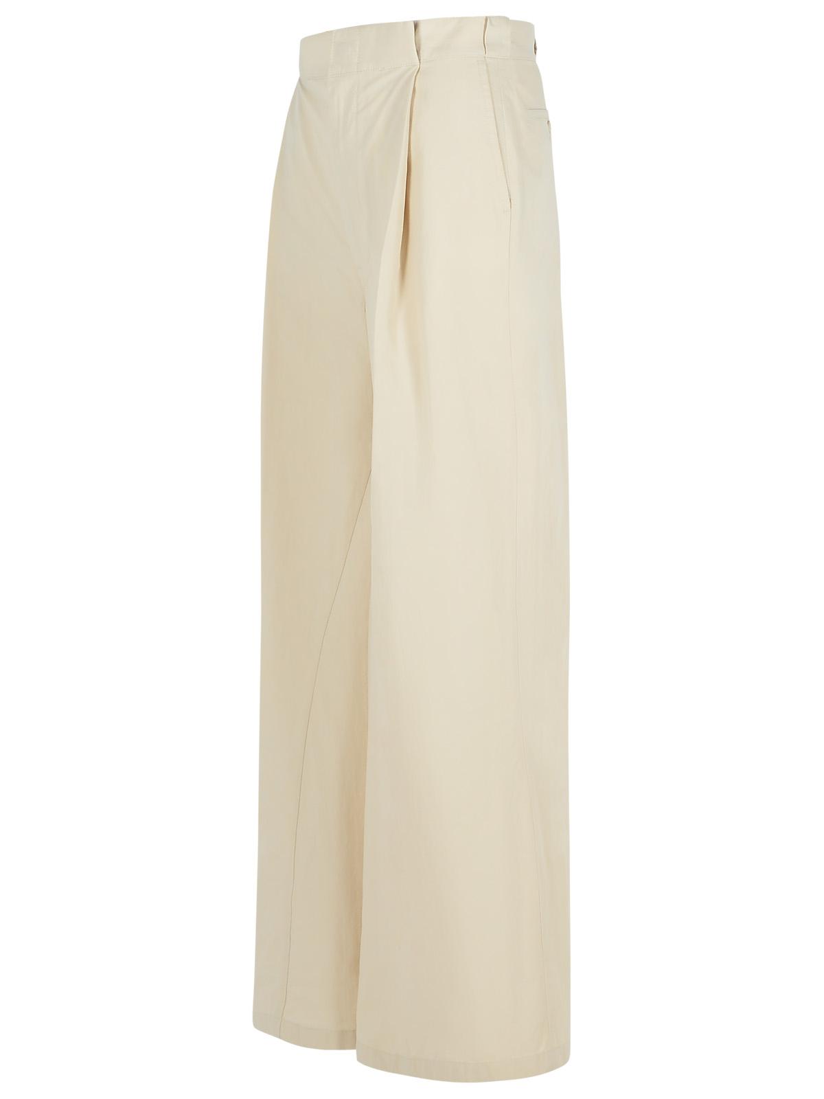 Maison Margiela 'Over' Ivory Cotton Blend Pants Women