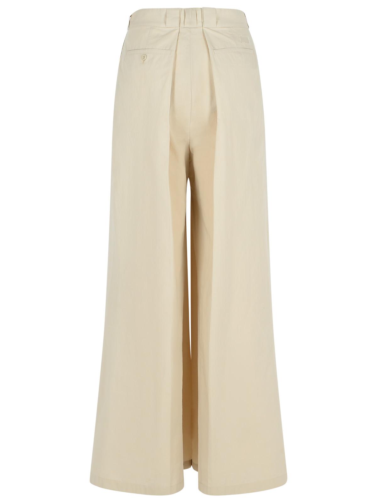 Maison Margiela 'Over' Ivory Cotton Blend Pants Women