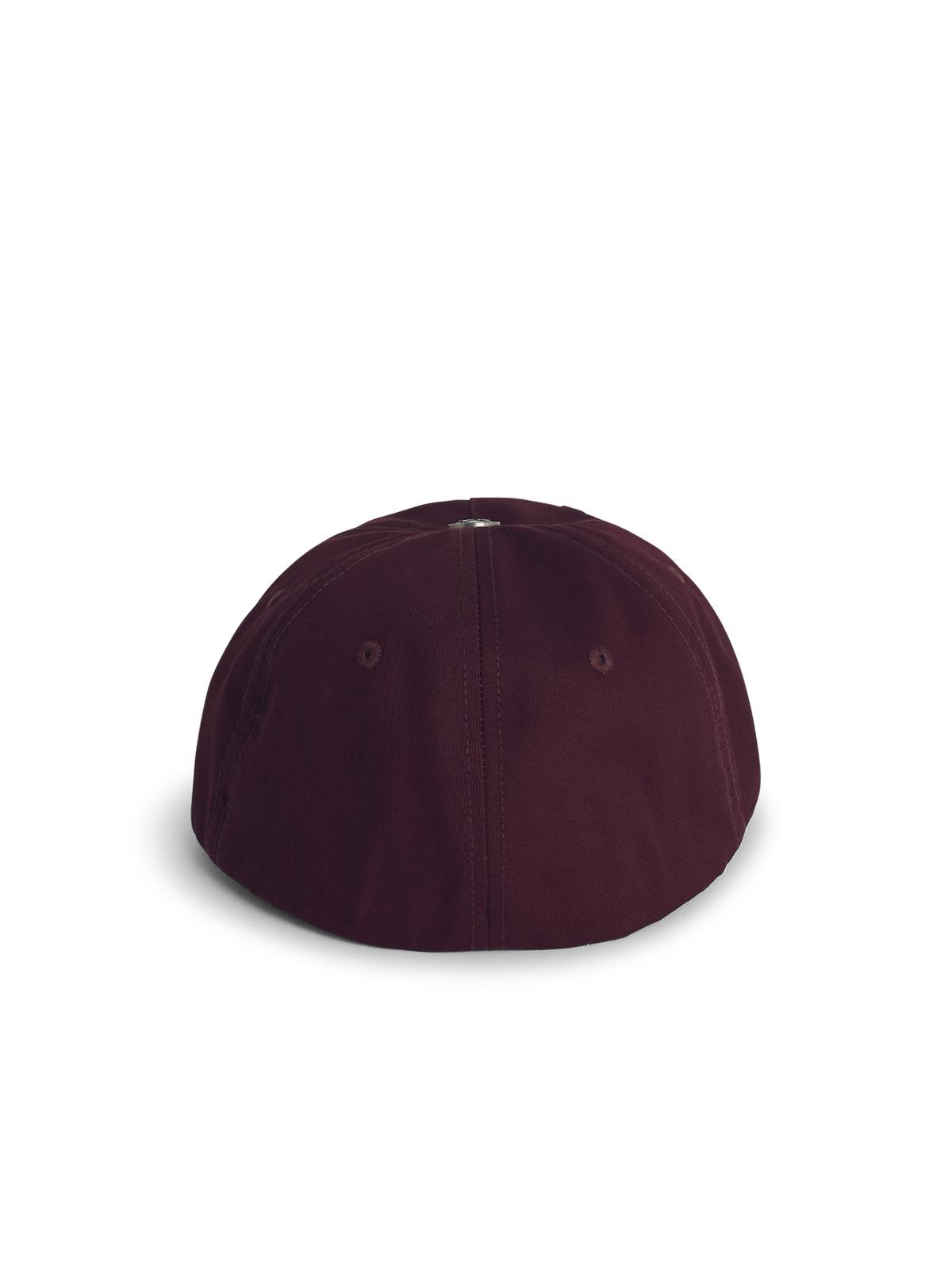 Palm Angels Oval' Burgundy Cotton Cap Men
