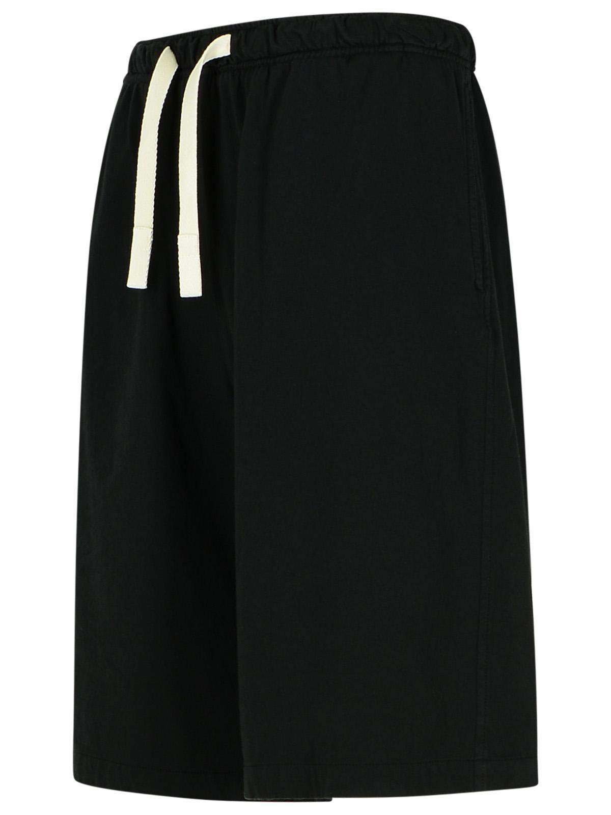 Palm Angels Black Cotton Bermuda Shorts Men