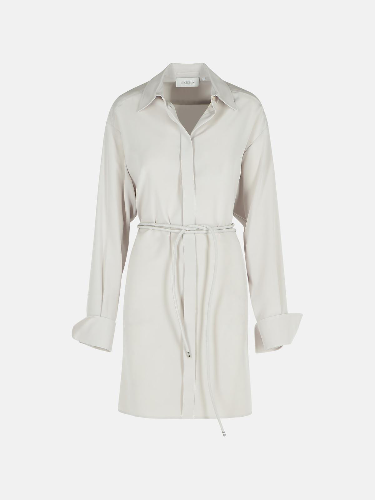 Sportmax 'Eolie' Grey Silk Dress Women