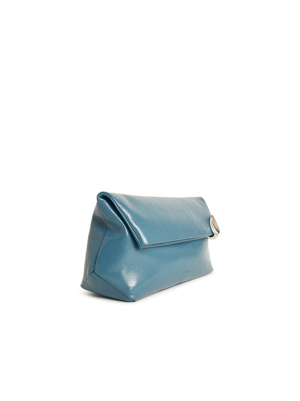 Jil Sander 'Jewel' 'Ocean' Leather Clutch Women
