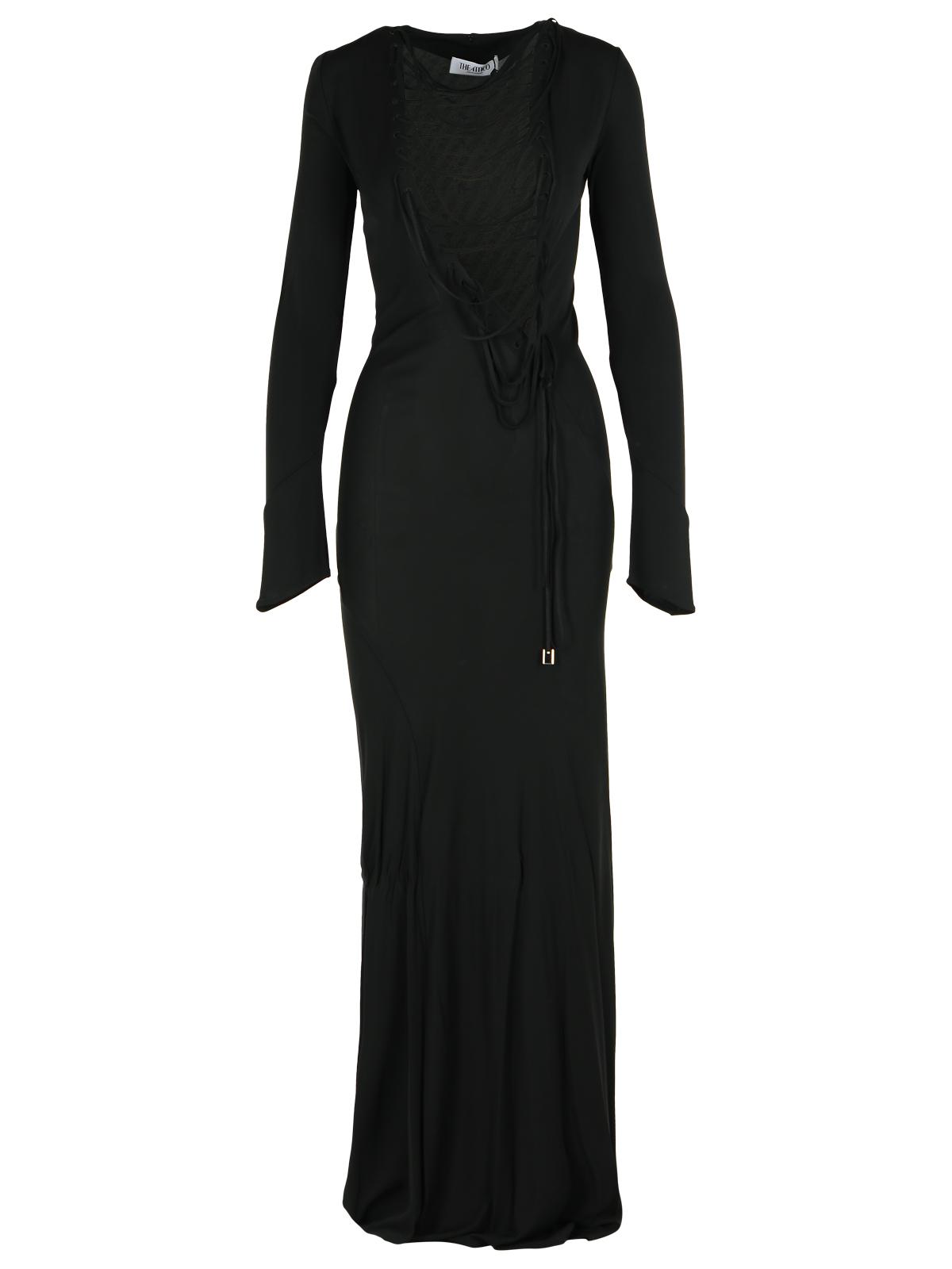 The Attico Black Viscose Dress Women