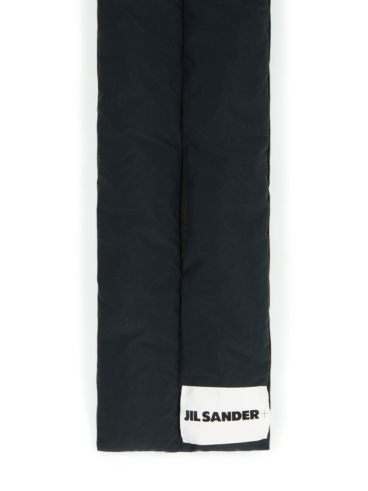 Jil Sander Black Polyester Scarf Men