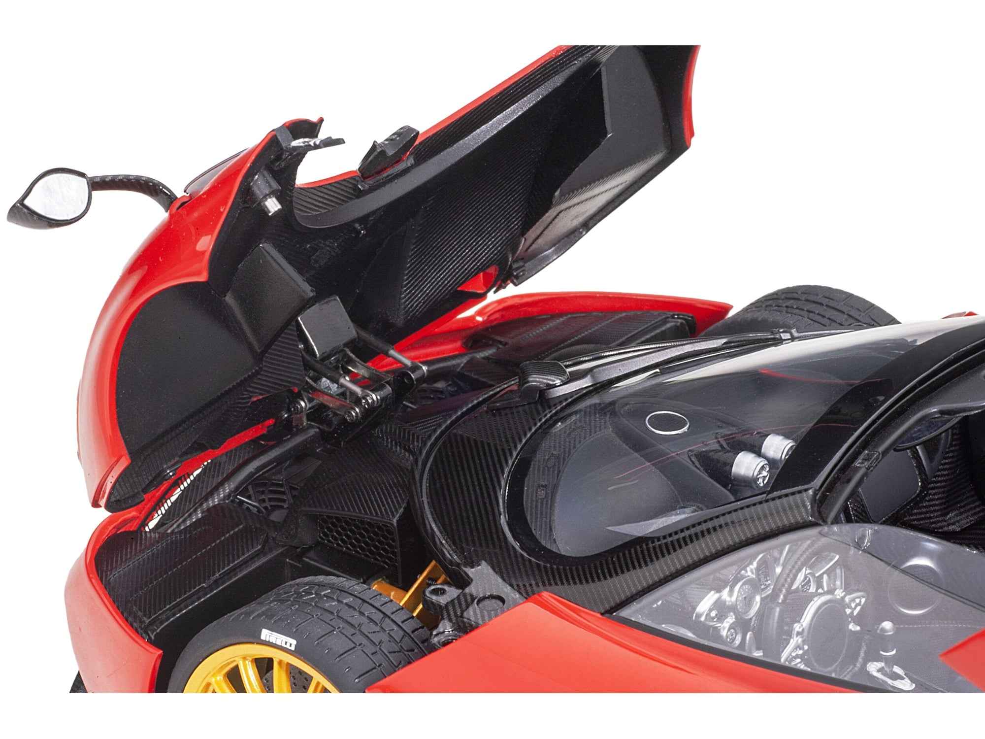 Pagani Huayra Roadster — Rosso Monza & Carbon | 1:18 Scale by AUTOart