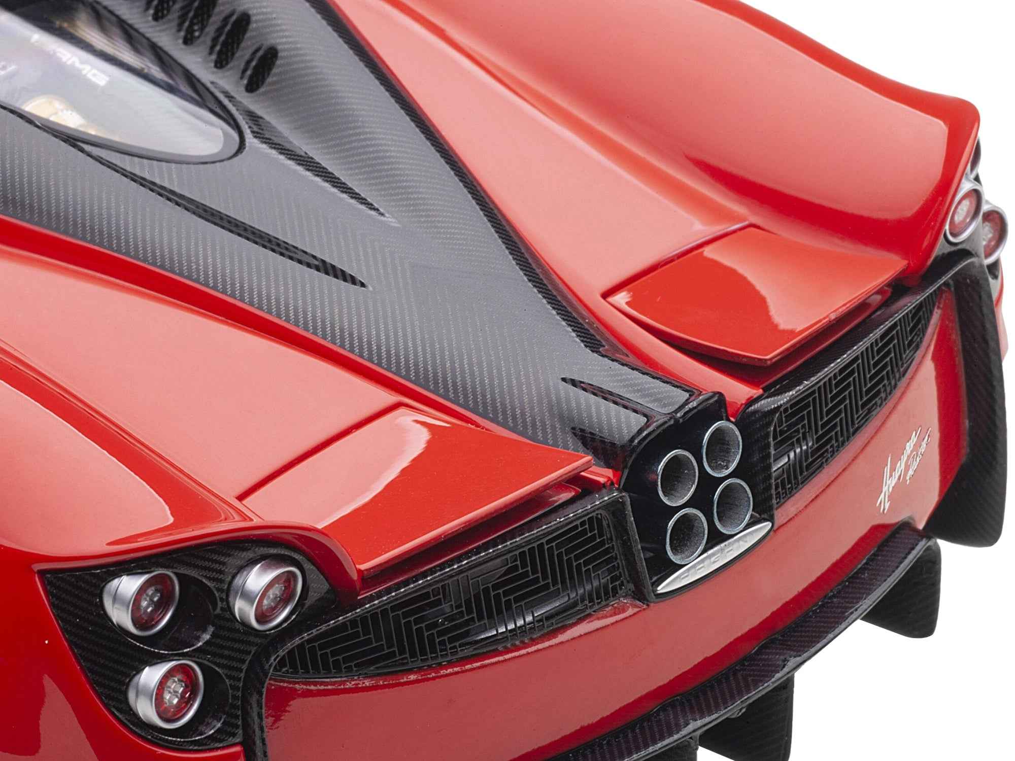 Pagani Huayra Roadster — Rosso Monza & Carbon | 1:18 Scale by AUTOart