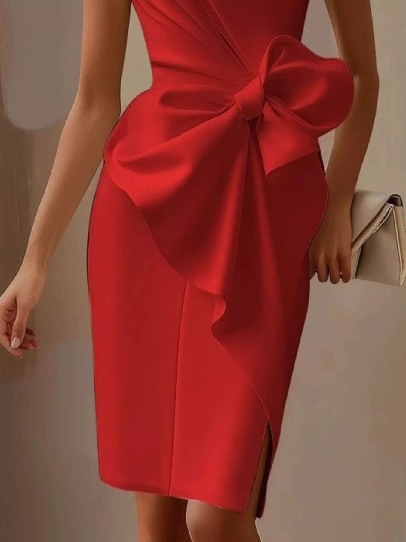 Bow Detail Sleeveless Dress