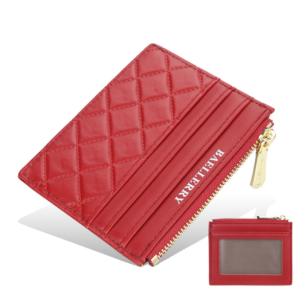 Womens Drivers License Card Holder Slim Zippered ID Case