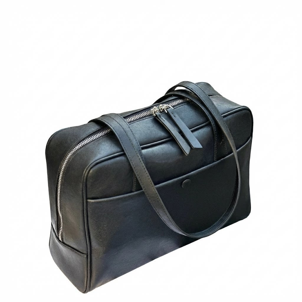 New European And American Style Vintage Genuine Leather Women's Bag, Large Capacity Commuter Vegetable-tanned Cowhide Underarm Shoulder Bag