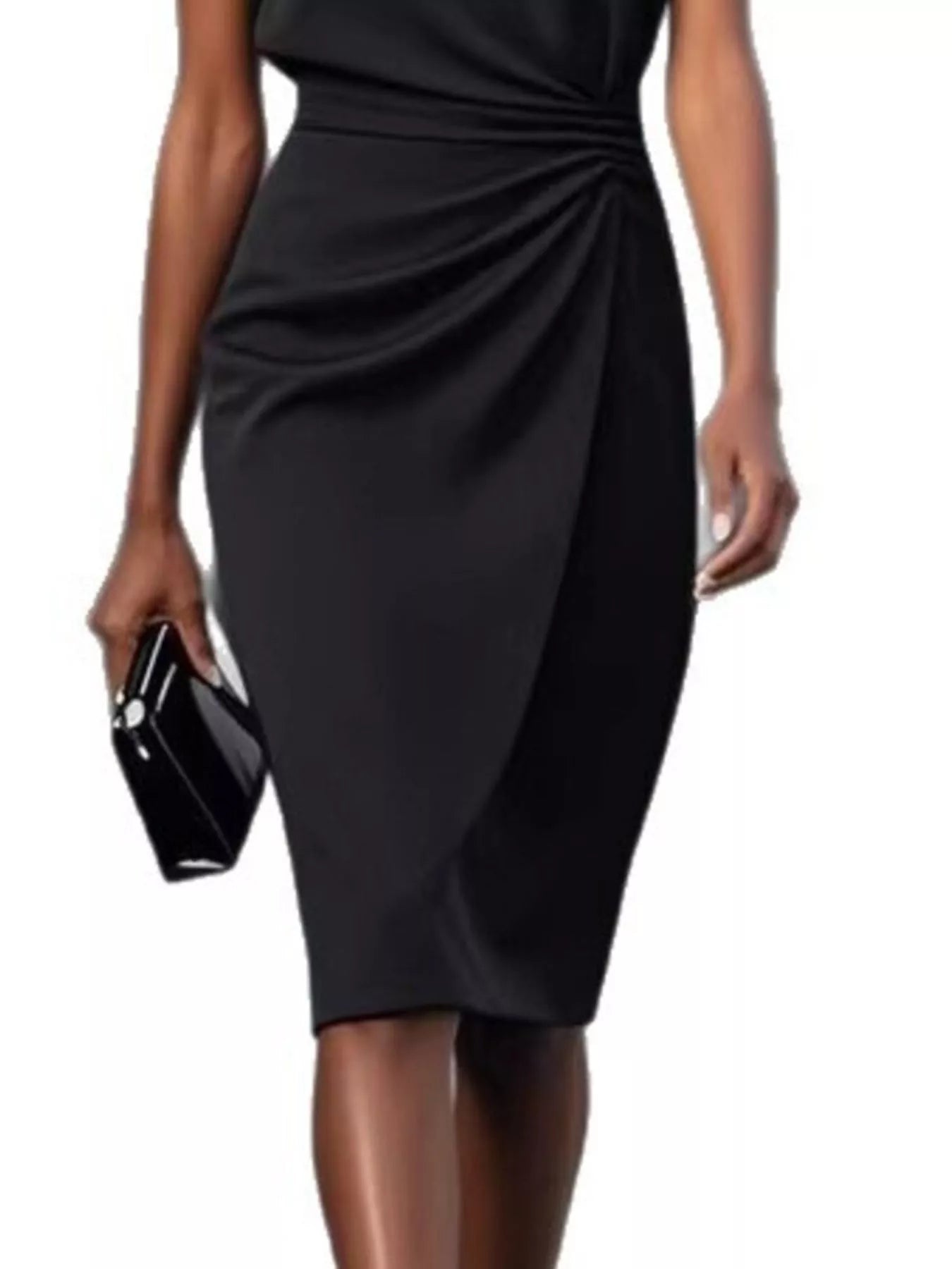 Ruched Waist Sleeveless Dress