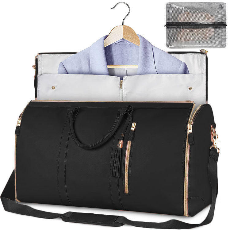Women's Large Capacity Travel Duffle and Garment Bag Handbag
