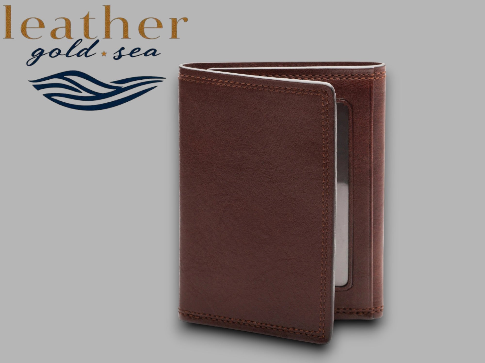 Slim Wallets for Men – Dark Brown | made in usa