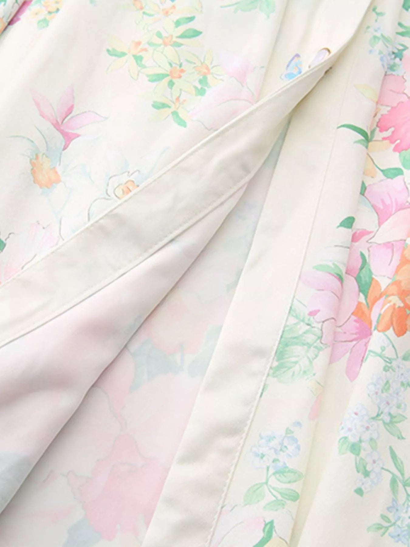 Floral Print Ruffle Sleeve Midi Dress