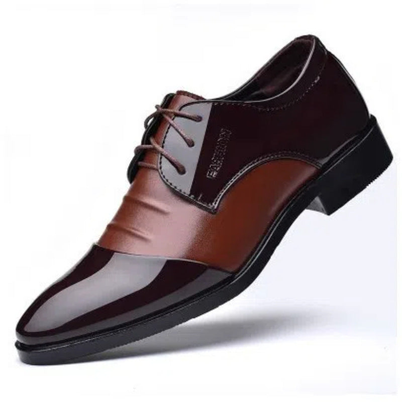 Men's Business Leather Shoes British Style Black